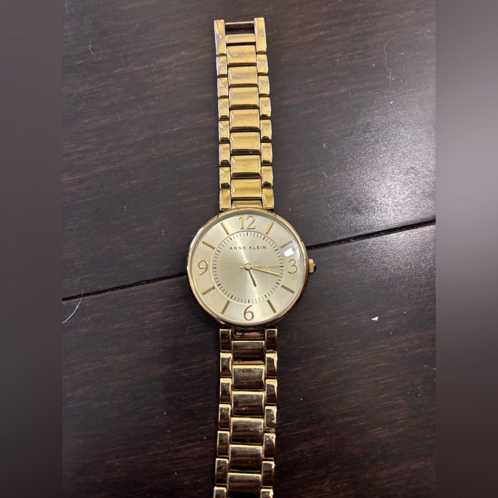 Anne Klein Gold-Tone Bracelet Watch